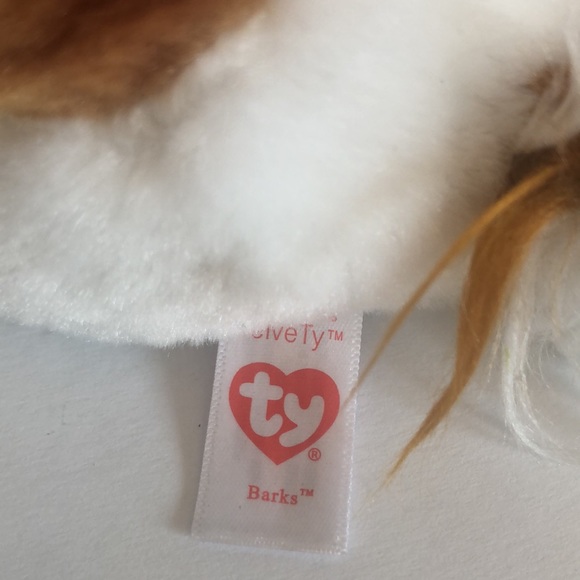 Velve Ty Original Beanies Barks Dog Plush With Swing Tag - Picture 9 of 11
